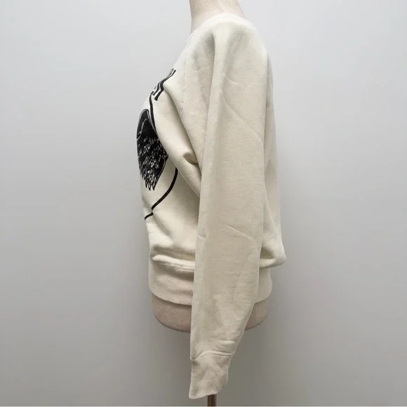 MadeWorn Led Zeppelin Faded Crew Ivory Sweatshirt Size Small